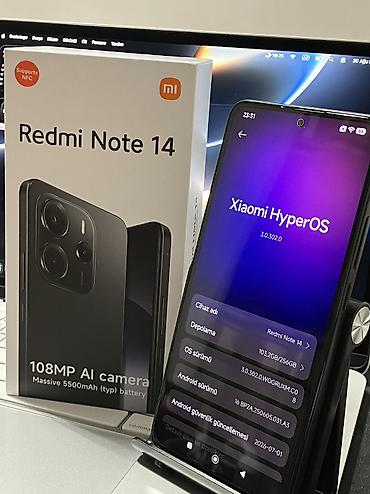 mi band 9: Redmi Note 14, 256 GB, rəng - Qara, Zəmanət, Düyməli, Sensor — 2