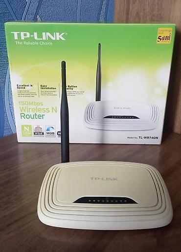Modemlər və şəbəkə avadanlıqları: TP-Link TL-WR740N Wireless N router - Sürət: 150 Mbps 802.11n - — 1