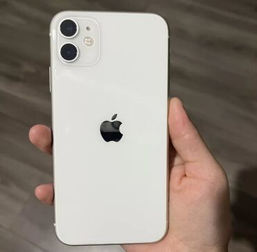 iphone 12 телефон: IPhone 11, Б/у, 128 ГБ, Белый, Зарядное устройство, Защитное стекло, Чехол, 79 %