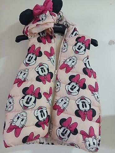 decije haljine h: 134 Dečiji prsluk bez rukava sa kapuljačom – Disney Minnie Mouse motiv — 1