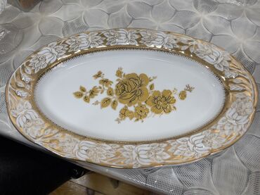 купить посуду онлайн: Boşqablar, 1 əd, rəng - Ağ, Farfor