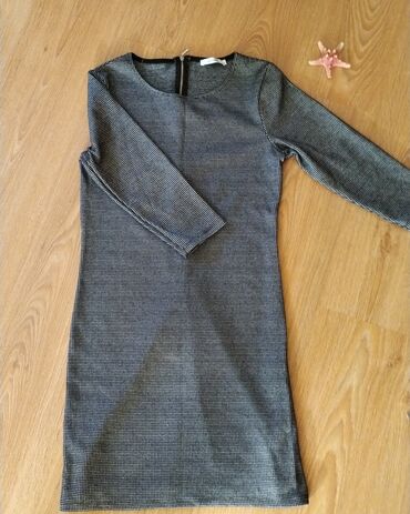 haljina pastunette: M (EU 38), bоја - Siva, Everyday dress, Dugih rukava