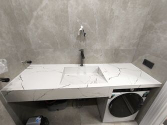 Другие строительные материалы: Кафельный Работы Раковина из керамогранита Под ключ санузел любой — 3