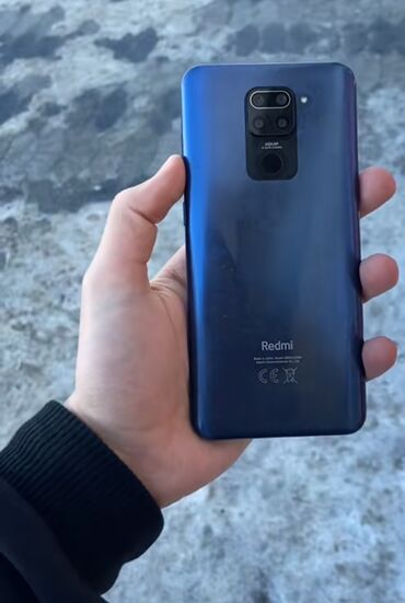 телефон fly 3g: Xiaomi Redmi Note 9, 128 ГБ, цвет - Голубой, 
 Отпечаток пальца, Сенсорный