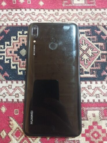 telefon fly: Huawei Y7, 64 GB, rəng - Qara, Barmaq izi