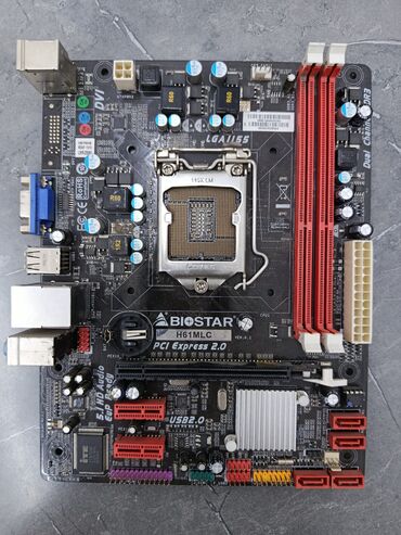 Материнские платы: Материнская плата, Б/у, Biostar, LGA1155, Mini-ATX, Для ПК