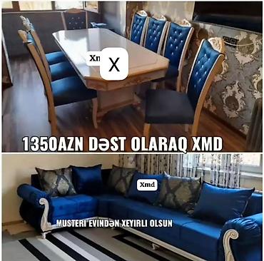 Mebel dəsti – zövqlü klassik üslub - Yemək masası və 6 ədəd stul lalafo.az -da Mebel dəsti – zövqlü klassik üslub - Yemək masası və 6 ədəd stul