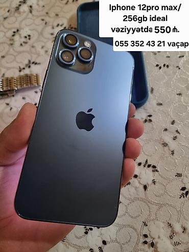 iphone 12 pro max 2 ci el: IPhone 12 Pro Max, 256 GB, Blue Titanium, Face ID — 3