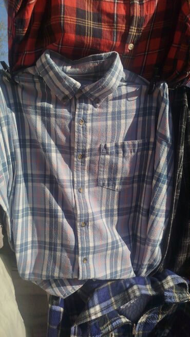 Рубашки: Продаю фанельковые рубашки 100% хб привозные Корея б/у в отличном — 3