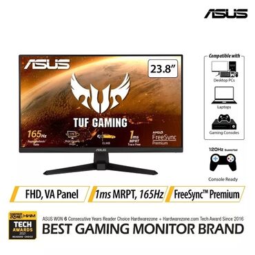 манитор игравой: Монитор, Asus, Б/у, 23" - 24"