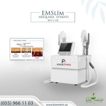 ezele kutlesi artirmaq ucun aparat: Əzələ bərkitmə və arıqlama aparatı 2×1 (2 başlıqlı) Hİ-EMT PRO (