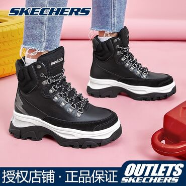 теплые кроссовки: Женская подростковая обувь подойдут для девочек Skechers осень зима
