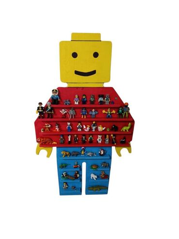 Kocke za decu: Drvena LEGO polica (50×80cm) – ručni rad! Organizujte LEGO kolekciju — 7