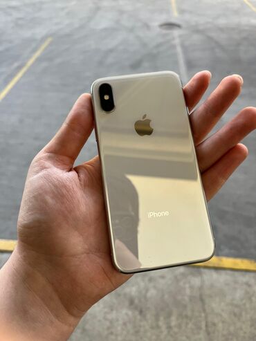 apple x ikinci el: IPhone X, 64 GB, Matte Silver, Simsiz şarj, Face ID, Sənədlərlə