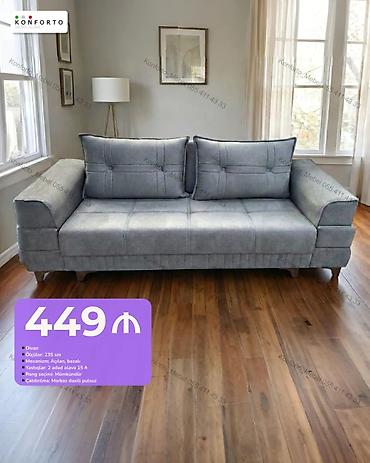 Divan – 235 sm - Mexanizm: açılan, bazalı (yataq funksiyalı və altı
