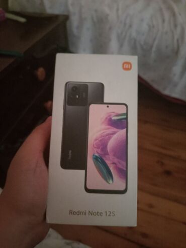oyuncu telefonu: Redmi Note 12S, 256 GB, rəng - Qara, Barmaq izi
