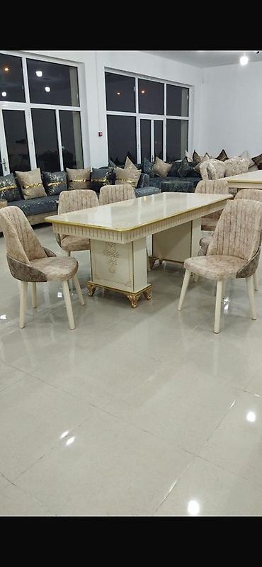 kombilərin satışı: Qonaq otağı üçün, Yeni, Açılmayan, Dördbucaq masa, 6 stul — 3