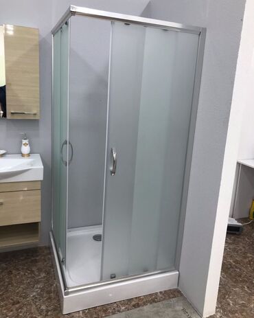 Duş kabinaları, arakəsmələr: Yeni Üstü açıq kabina, Künc üçün, Ödənişli çatdırılma — 7