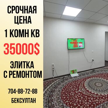 Продажа квартир: 1 комната, 36 м², Элитка, Цокольный этаж этаж, Евроремонт