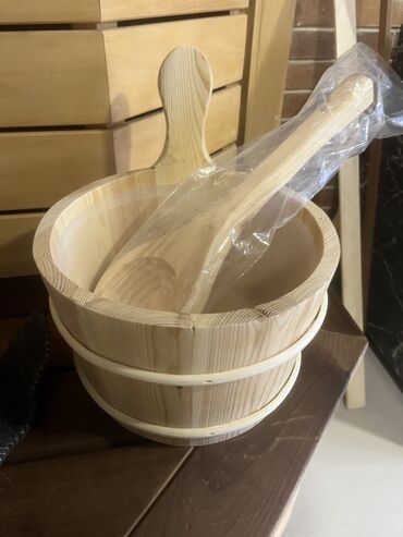 Digər tikinti xidmətləri: Sauna üçün vedrə qaşıq sauna aksesuarı sauna malları — 2