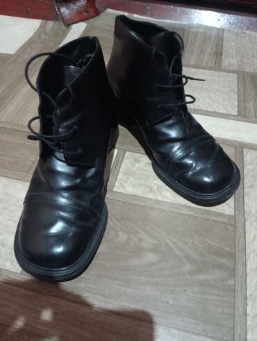 обувь подросковый: Ботинки и ботильоны 38, цвет - Черный