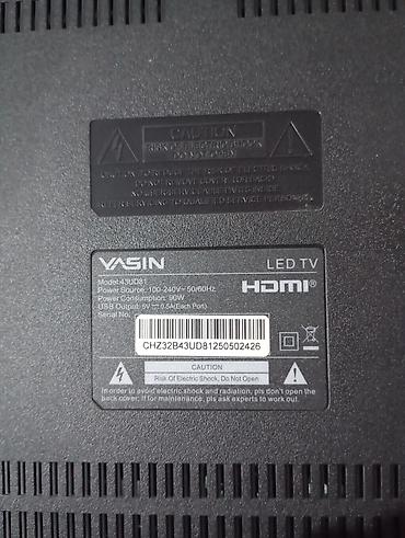 продать телевизор на запчасти: Телевизор YASIN webOS 43" (модель 43UD81) на запчасти - Диагональ — 2