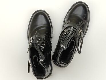 spódnice czarne skóra: Ankle boots for women, 36, condition - Very good