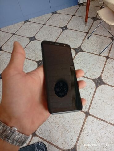Samsung: Samsung Galaxy J6, 32 GB, rəng - Qara, Sensor, Barmaq izi, Simsiz şarj