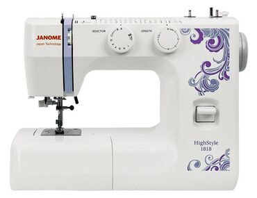 Петельные машинки: Швейная машина Janome, Автомат