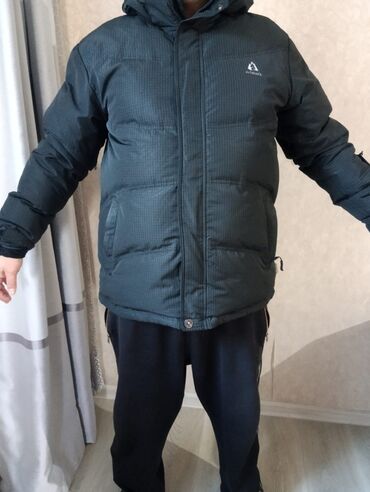 пуховик куртка зимняя: Куртка 5XL (EU 50), цвет - Черный