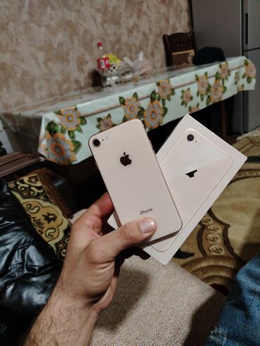 iphone 12 в баку: IPhone 8, 64 ГБ, Золотой, Отпечаток пальца