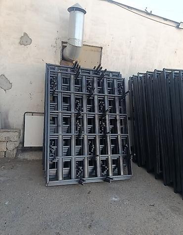 pencereler: Metal pəncərə barmaqlıqları və panjur karkasları - Material: qalın — 2