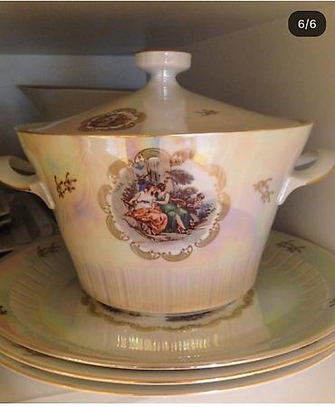 bit bazari samovar: Nahar dəsti, rəng - Ağ, Farfor, SSRİ — 3