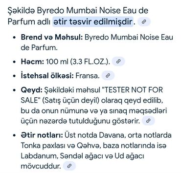 Ətriyyat: Byredo Black Saffron: Eau De Parfum Həcmi 100 ml ( 3.3 FLOZ.) — 3