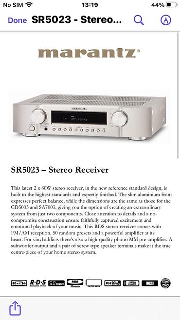 branik: Marantz resiver odlicno ocuvanispravan licno preuzimanje Beograd — 4