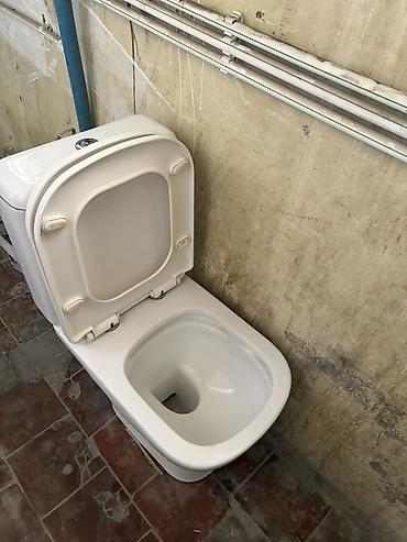 unitaz oturacagi: Kombi tipli unitaz dəsti - Material: parlaq ağ keramika - Çən və qab — 4