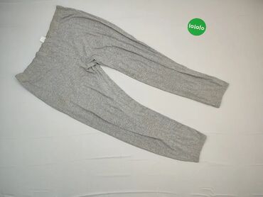 Spodnie: Spodnie, XL (EU 42), wzór - Jednolity kolor, kolor - Szary
