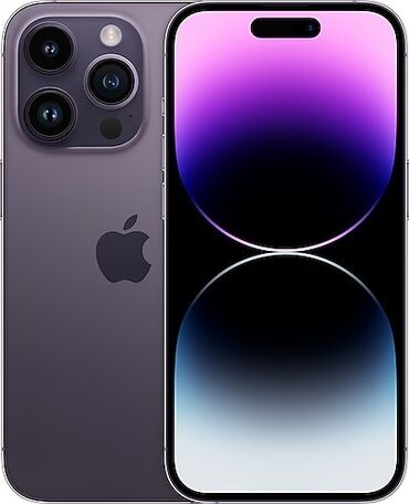 Apple iPhone: IPhone 14 Pro, 128 GB, Deep Purple, Face ID, Sənədlərlə