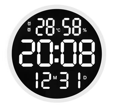 Часы для дома: Круглые часы с гигрометром
