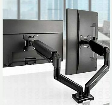 Monitorlar: 17-30 incə kimi iki monitor birdən asmaq üçün stolüstü — 5