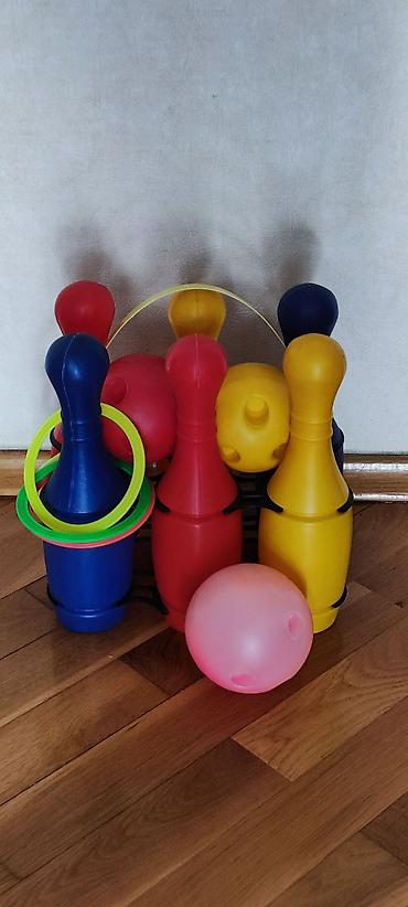 Oyun dəstləri: Uşaq üçün plastik boulinq dəsti - Dəst tərkibi: 6 rəngarəng plastik — 1