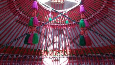 Аренда юрт: Аренда юрты, Каркас Деревянный, 85 баш, С полом, Самовар, Стол — 7