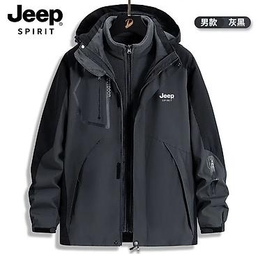 кийим: Мужская куртка Jeep Spirit 3-в-1 (тёмно‑секрая/чёрная) - Конструкция — 1