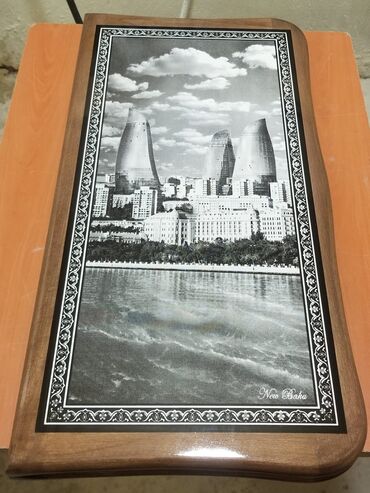 Nərdlər: Nərd taxta Köhnə Bakı və YeniBakı rəsmli 🔱Nərdlər 🪵 🔹️Laklı🖌 -da lalafo.az — 3 Nərdlər: Nərd taxta Köhnə Bakı və YeniBakı rəsmli 🔱Nərdlər 🪵 🔹️Laklı🖌 — 3