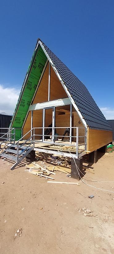 Продажа модульных домов: Современные каркасные дома с панорамным остеклением и вторым светом - — 6