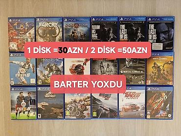 1disk =30azn/ 2disk =50azn/ Mağaza deyil Qiymətə görə və s. boşuna