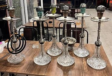 gumuș: Nərgilə dəsti – premium sinif - Material: paslanmayan polad şaquli — 1