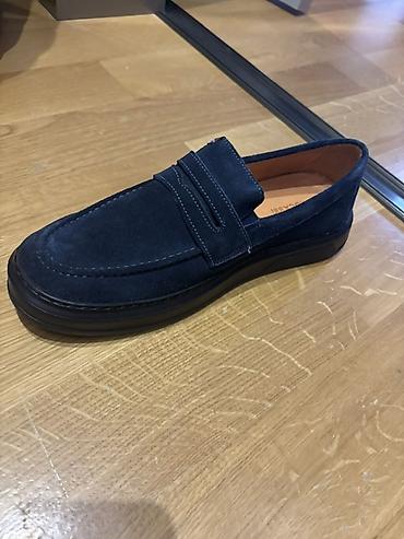 Ayaqqabılar: Məhsul: Kişi mokasinləri (lofer) - Rəng: Tünd göy (navy) - Material — 5