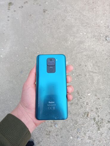 redmi note 9: Xiaomi Redmi Note 9, 64 GB, rəng - Yaşıl, 
 Qırıq, Sensor, Simsiz şarj