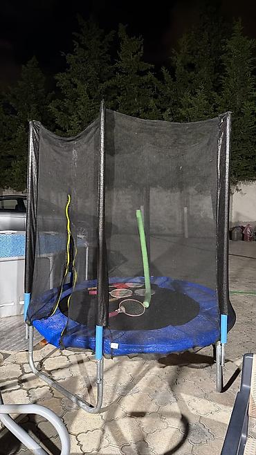 İdman və istirahət: Uşaq üçün dairəvi trampolin - Ölçülər: 183 × 244 × 305 sm (şəkildə — 3